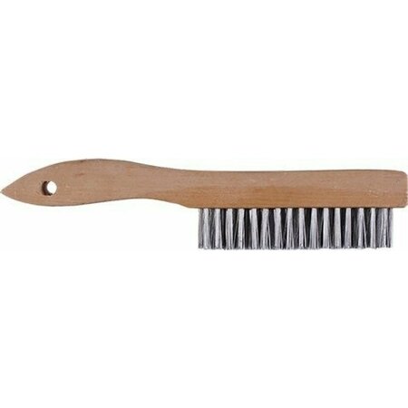 DYNAMIC PAINT PRODUCTS Dynamic 4 x 16 Row Wood Shoe Handle Wire Brush 00402